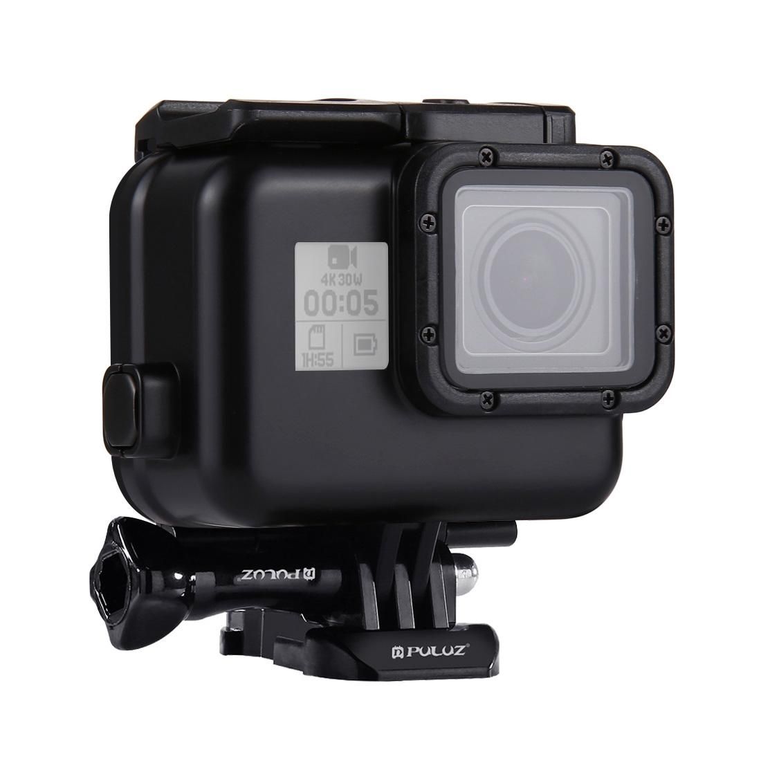 PULUZ 60m Waterproof Housing Protective Case for for GoPro HERO / HERO7 Black /6 /5, with Buckle Basic Mount & Screw, No Need to Remove Lens (Style2)