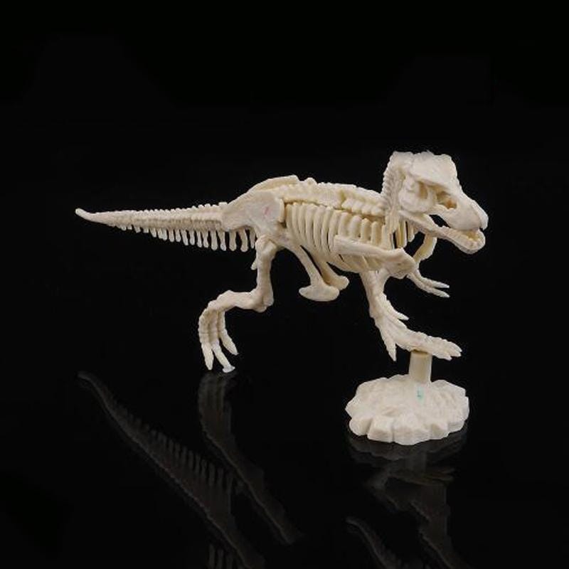Creative DIY Excavation Archeological Dinosaur Toy Fossil Puzzle Children Handmade Dinosaur Skeleton Model (Carnivorous Bovine)