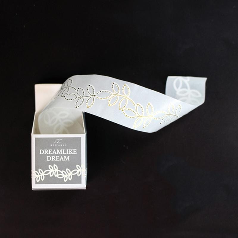 Vintage Lace Hollow Bronzing Tape DIY Sticker Label Stationery (Dream If)