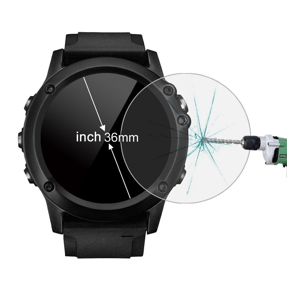 ENKAY Hat-Prince for 36mm Diameter Circular Dial Smart Watch 0.2mm 9H Surface Hardness 2.15D Curved Explosion-proof Tempered Glass Screen Film