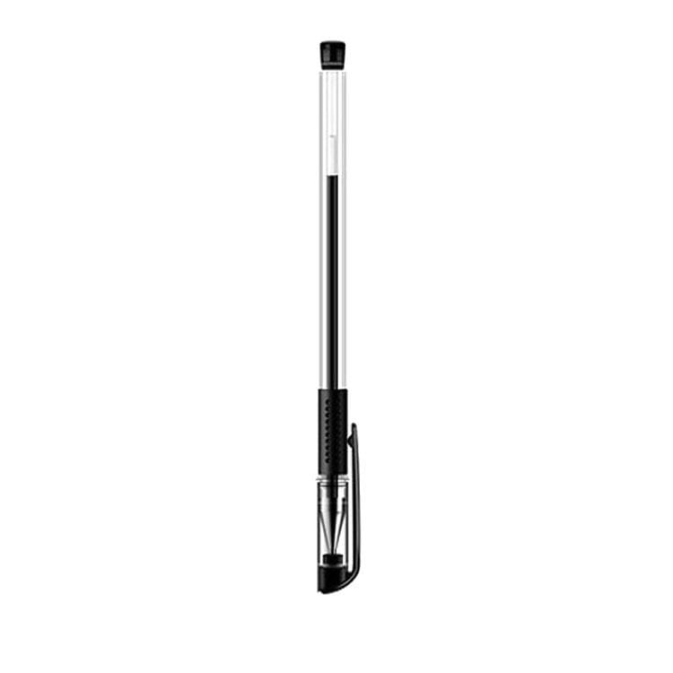 24 PCS Deli 6600ES Gel Pen Student Office Stationery Water-based Pen Blue Black Red Pen Signature Pen (Black)