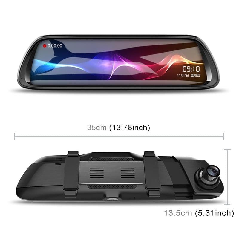 K62 10 inch Full HD Starlight Night Vision 1080P Multi-functional Smart Car Dual Lens DVR, Support TF Card / Motion Detection