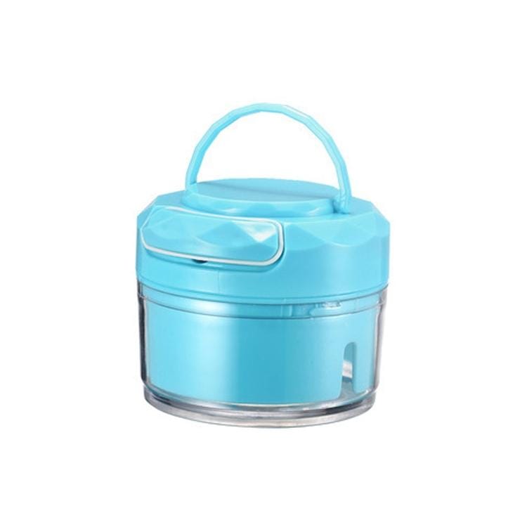 Home Kitchen Manually Pull Garlic Pounded Garlic Machine Ginger Minced Garlic Crusher (White)