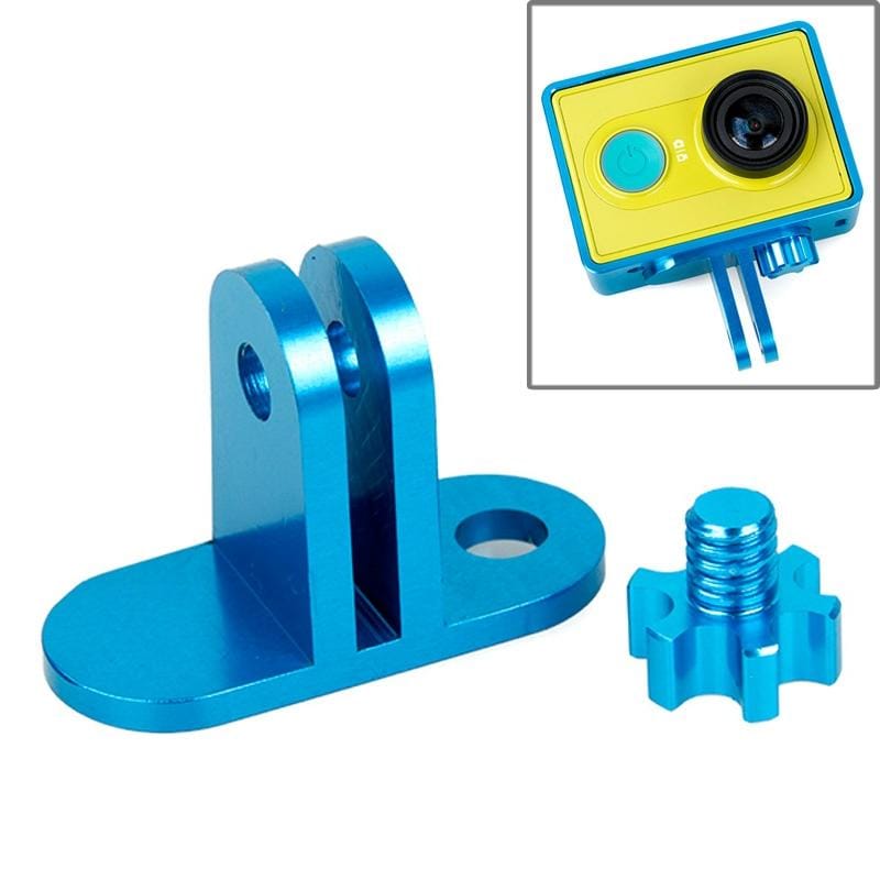TMC Lightweight CNC Aluminum Headset Mount for XiaoMi YI Sport Camera (Blue)