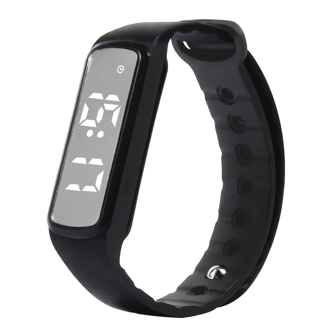 CD5 Silicone Band Fitness Smart Bracelet, Pedometer / Step Counter / Temperature / Time & Date / Calories / Atmospheric Pressure (Red)