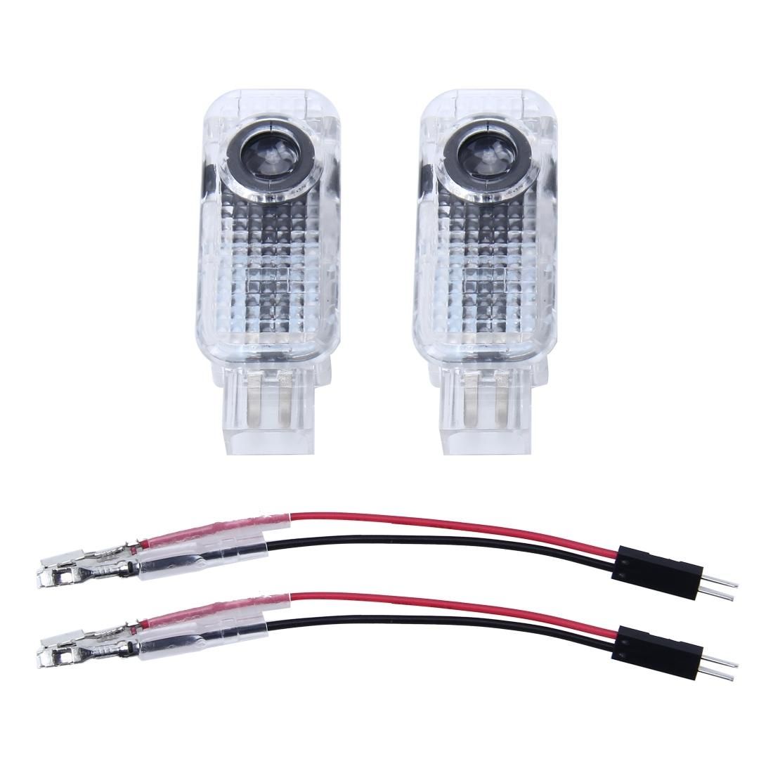 2 PCS LED Car Door Welcome Logo Light Car Brand 3D Shadow Light for Seat Exeo 2009-2014 / Alhambra 2011-