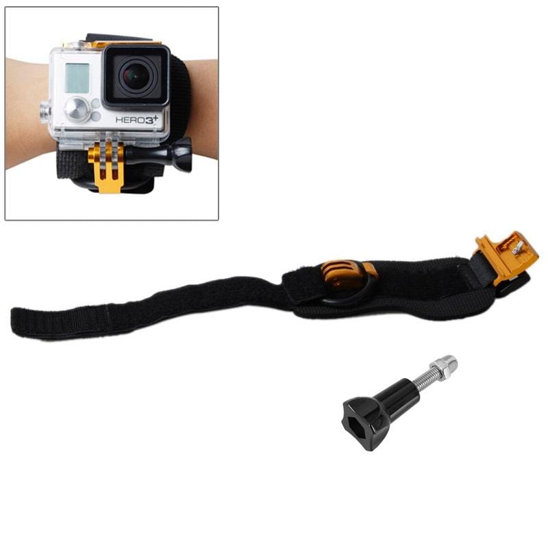 TMC HR177 Wrist Mount Clip Belt for Gopro Hero 4 / 3+, Belt Length: 31cm, HR177 (Gold)