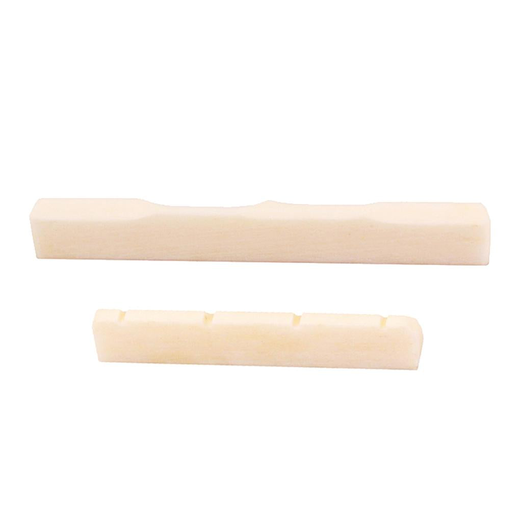 Guitar Ukulele Buffalo Bone Bridge Saddle Nut Guitar Replacement Parts