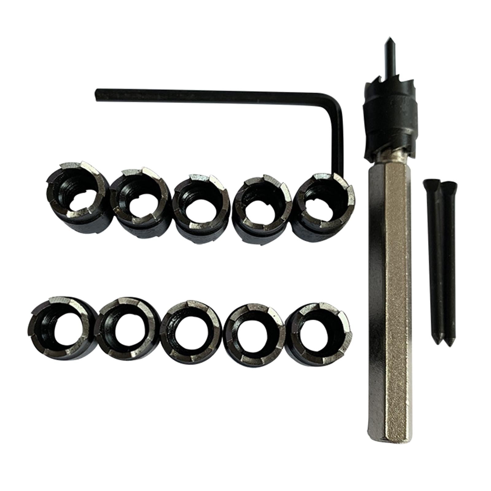 13pcs 3/8 Double Sided Rotary Spot Weld Cutter Remover Sheetmetal Drill Bit"