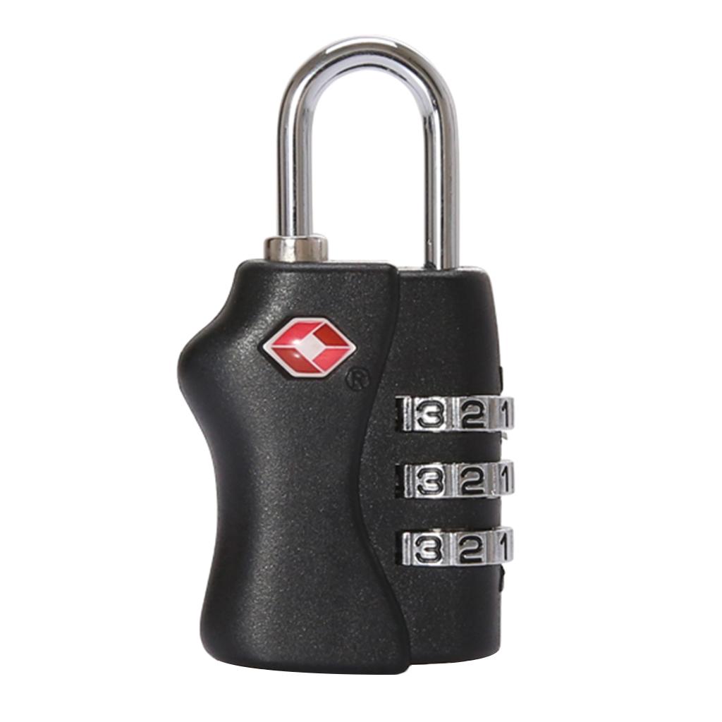 TSA Approved 3-Digit Combination Lock Code Padlock Travel Bag and Gym Locker