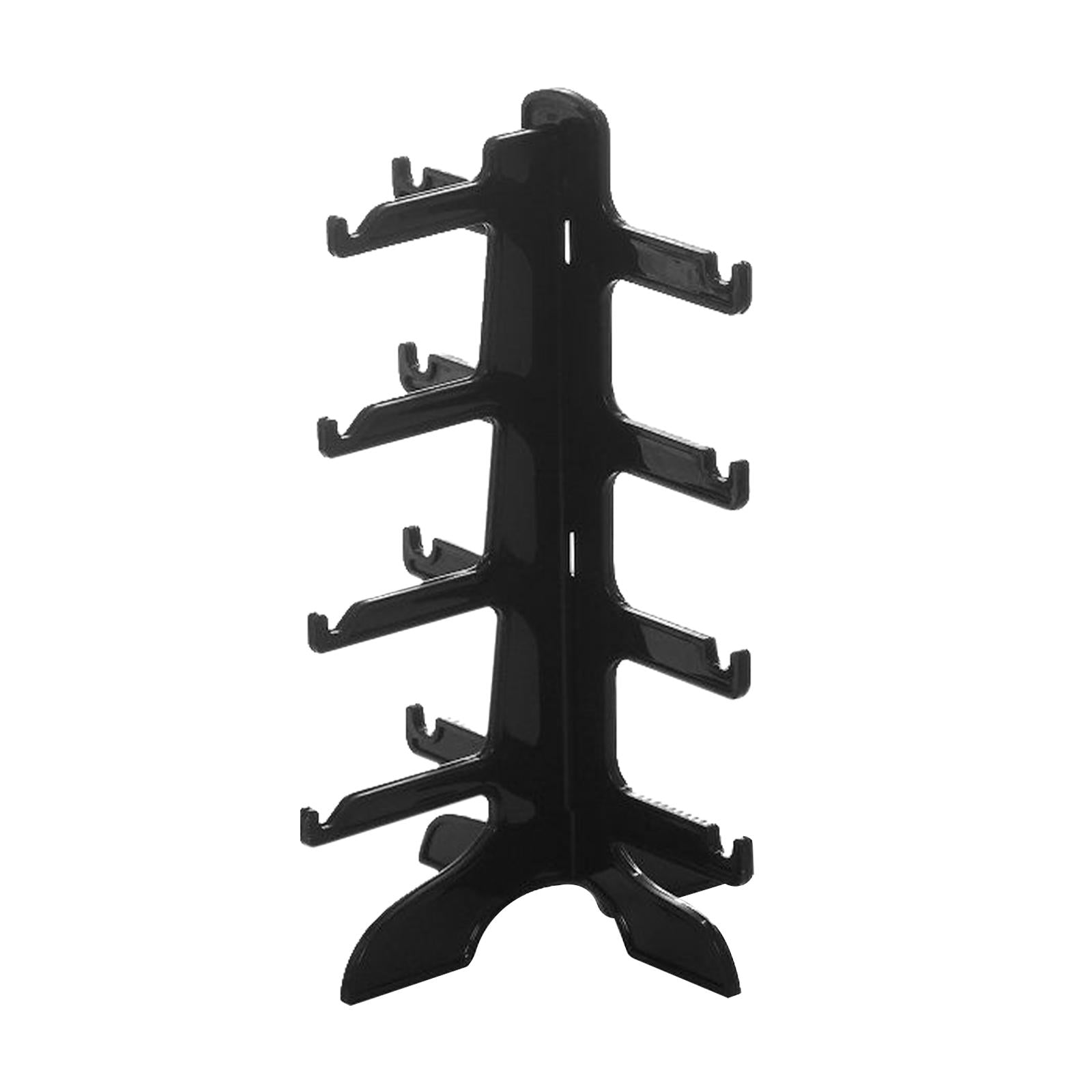 Sunglasses Showcase Durable Storage Eyewear Glasses Show Stand for Home Shop black