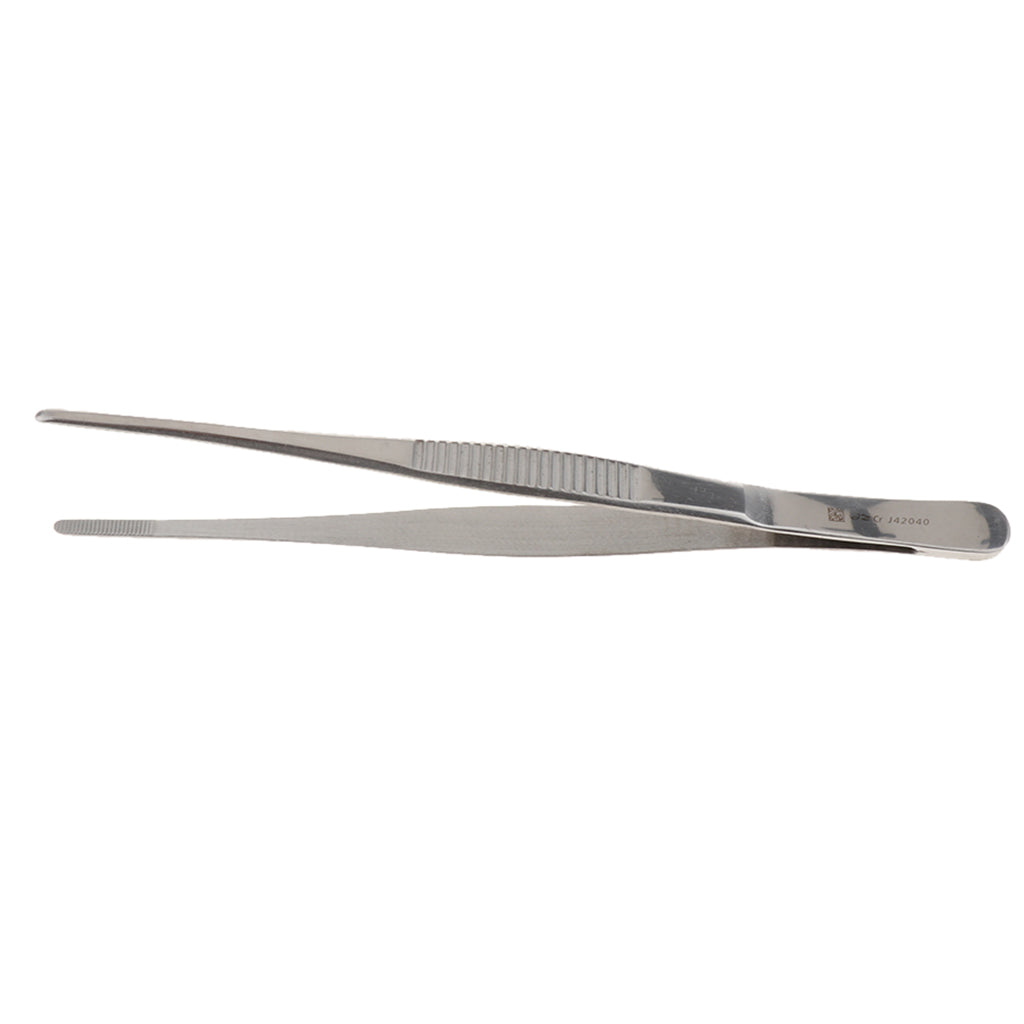 Long Stainless Steel Straight Tweezers for Detailed Work 18cm Length A