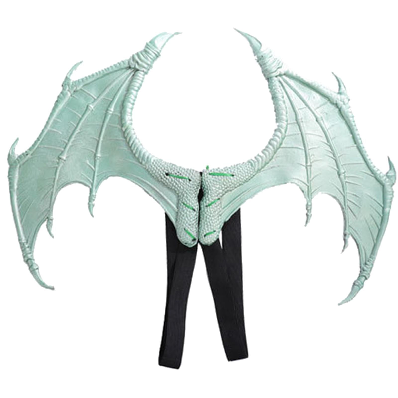 Halloween Dragon Wing Devil Costume for Girls Boys Teens Light Green