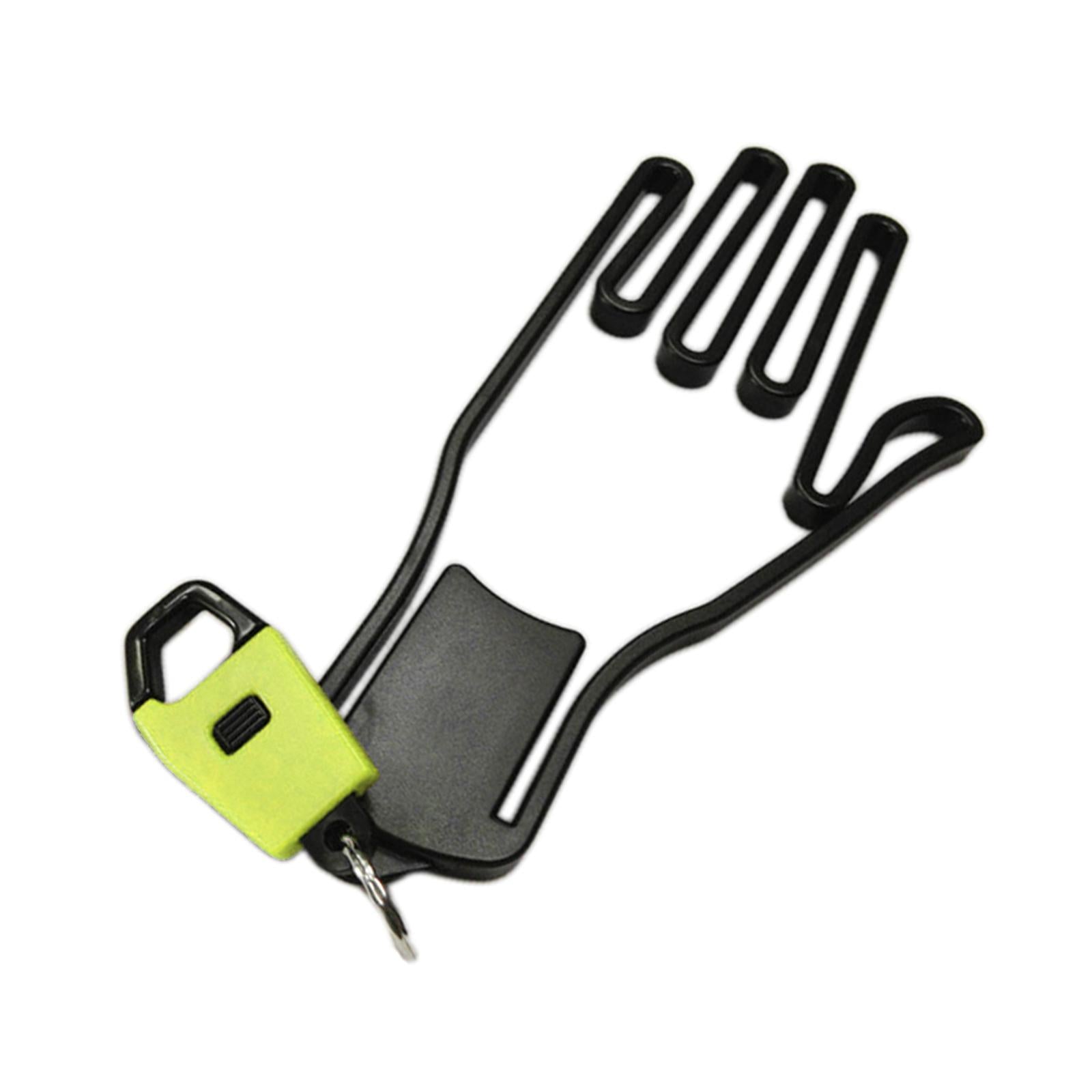 1 PC Golf Glove Holder Rack Outdoor Sport with Key Chain Plastic Durable Yellow