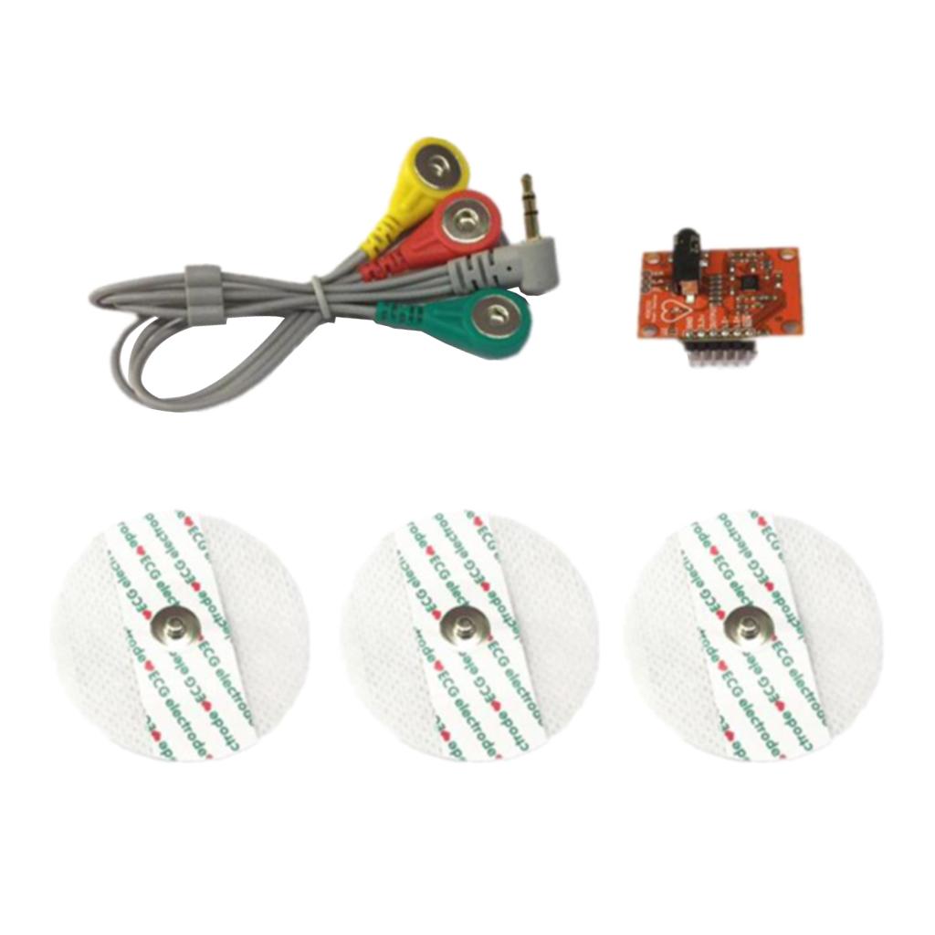 AD8232 ECG Module Heart Monitoring Measurement Sensor Pulse Signal Board Set