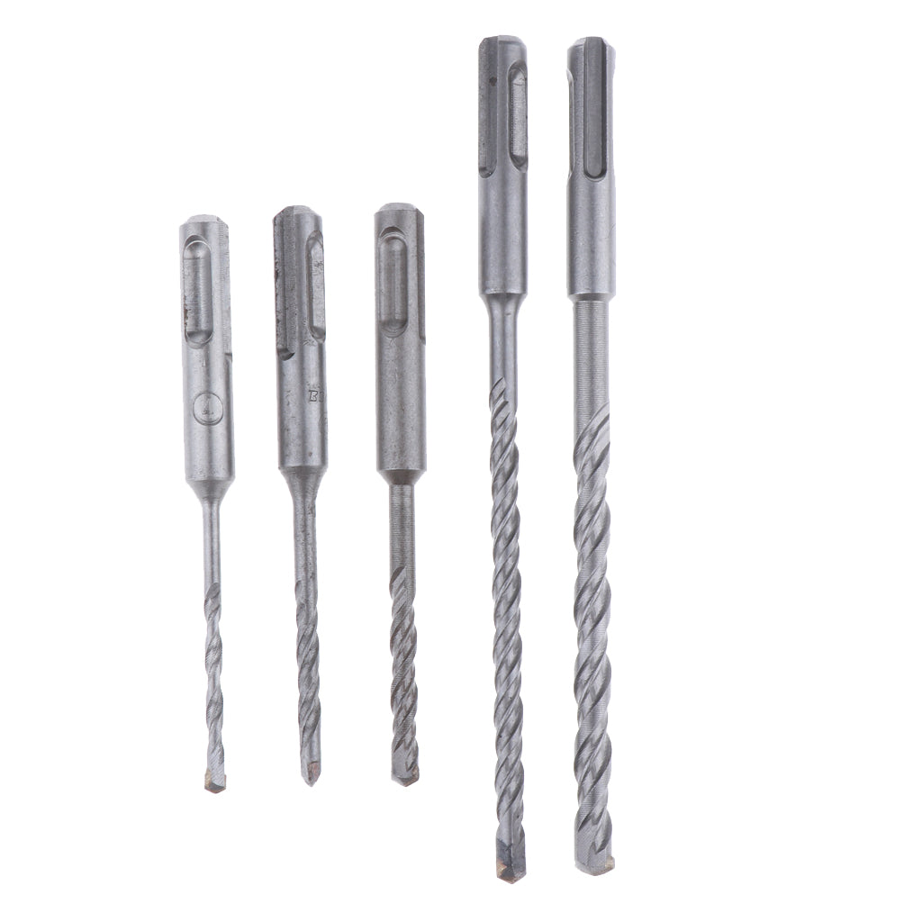 5x Drill Bit Set for Tile Concrete Brick Glass Plastic and Wood Carbide Tip