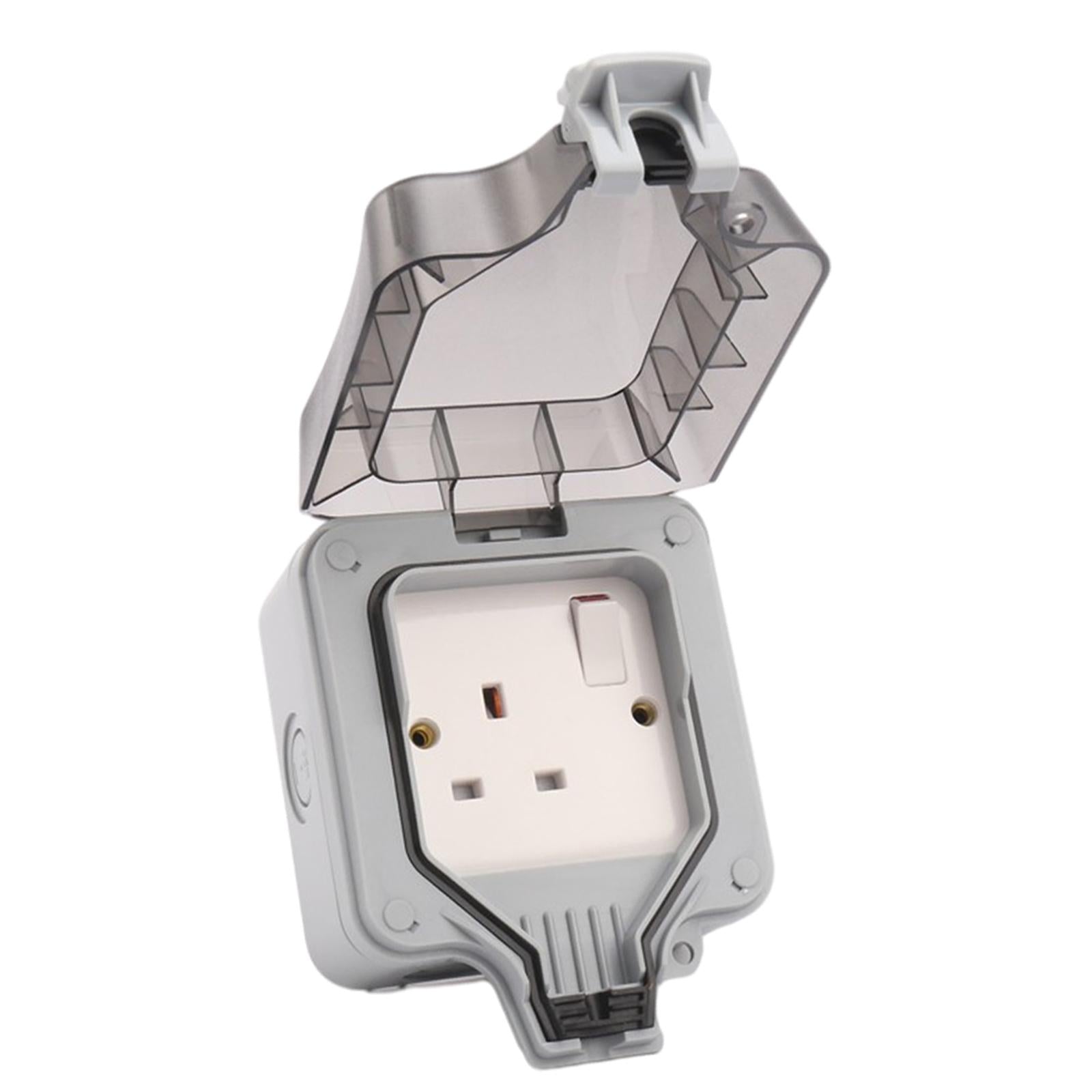 Outdoor Wall Socket Outlet Receptacle Outlet Switch Socket Park for Garage 1 Switch