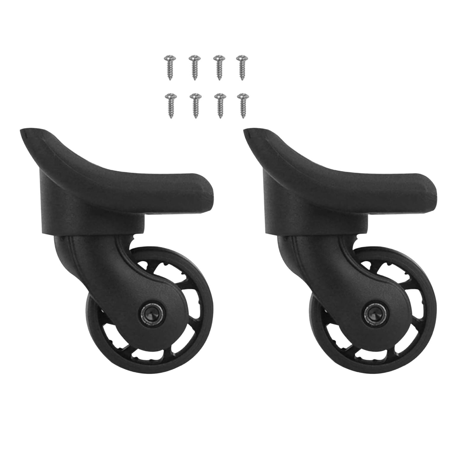 2x Luggage Wheels Replacement Accessories for Travel Suitcase Travelling Bag