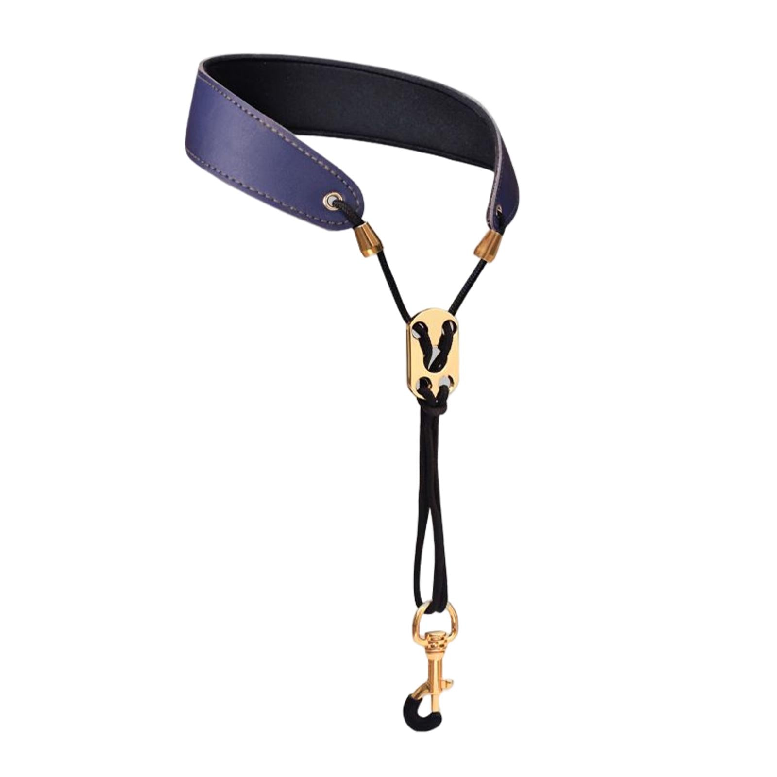 Saxophone Neck Strap Padded Comfortable for Soprano Saxophone Bass Clarinet Blue