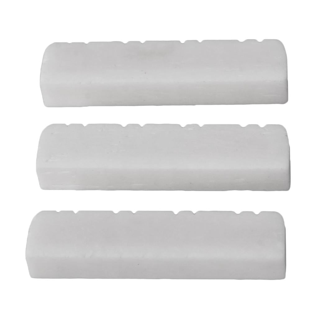 3 Pieces 8 String Mandolin Bone Slotted Nut