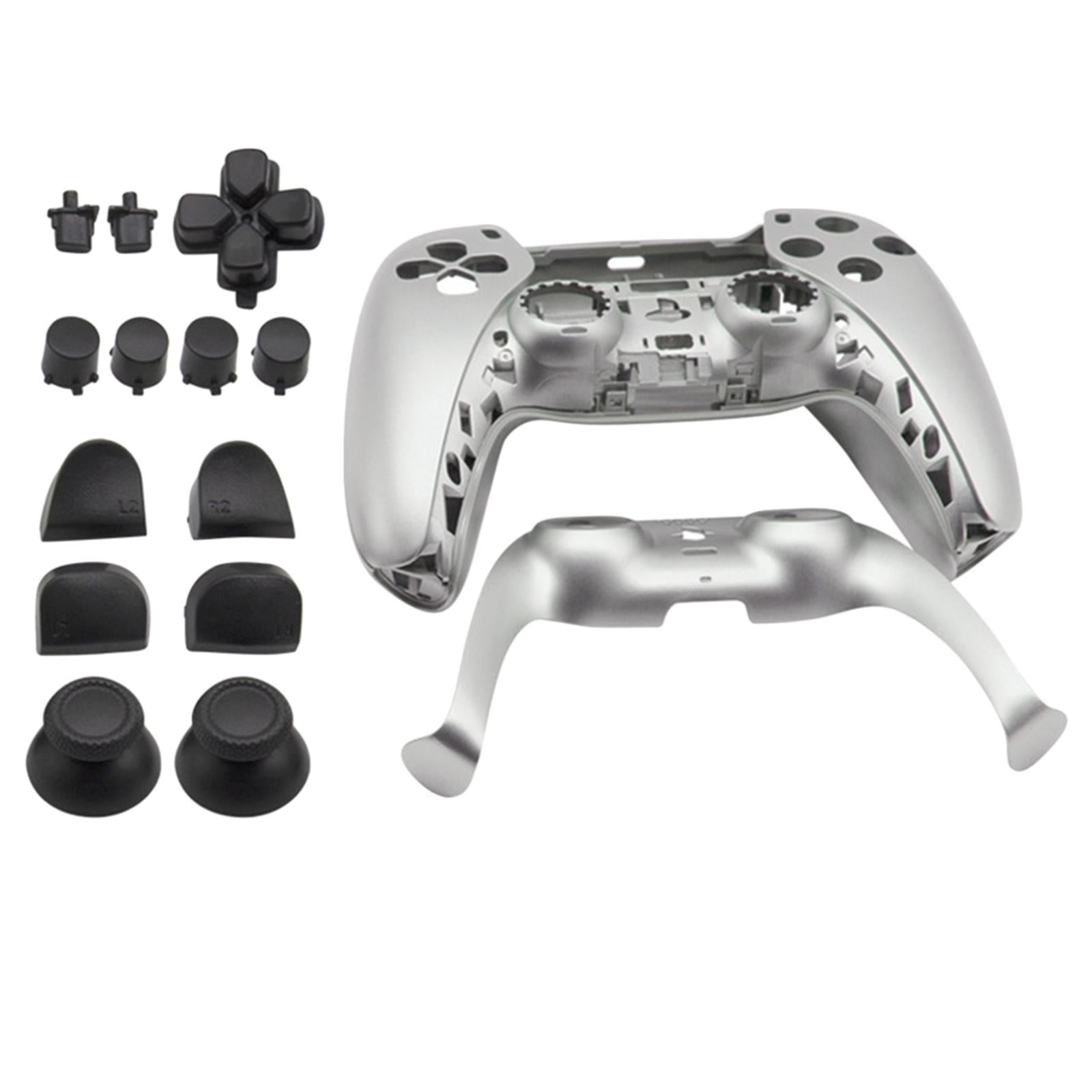 Replacement Housing Cover Shell Case Set For Sony PS5 Controller Silver Gray