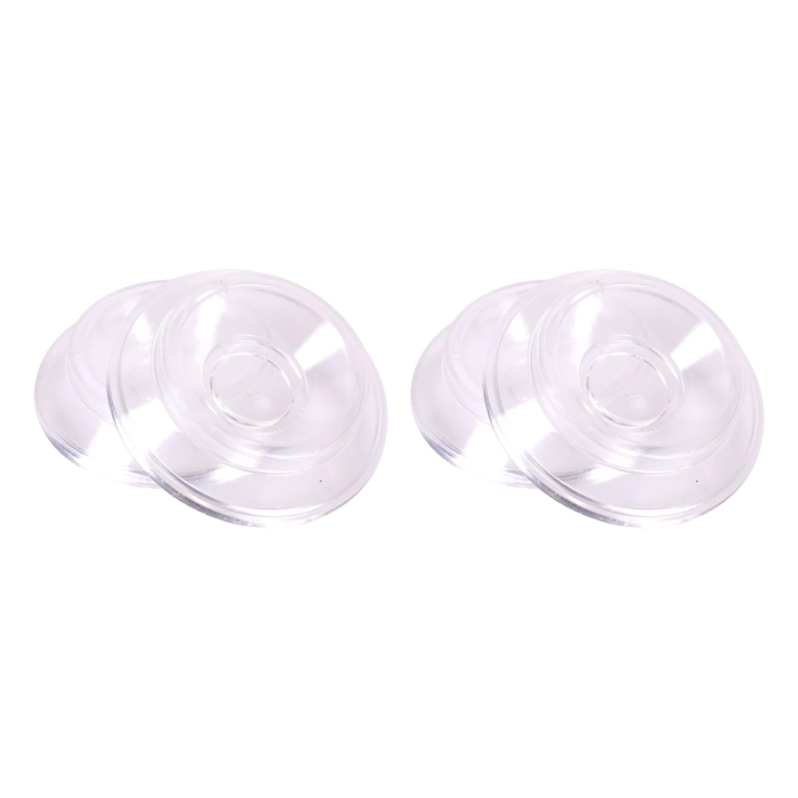 4x Piano Caster Cups High Quality Protection Solid Upright Premium ABS Clear