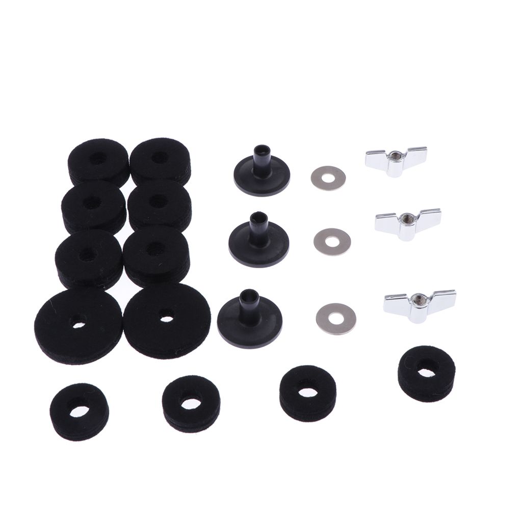 Drum Replacement Parts Accessories Cymbal Sleeves Washers Wing Nuts Felts