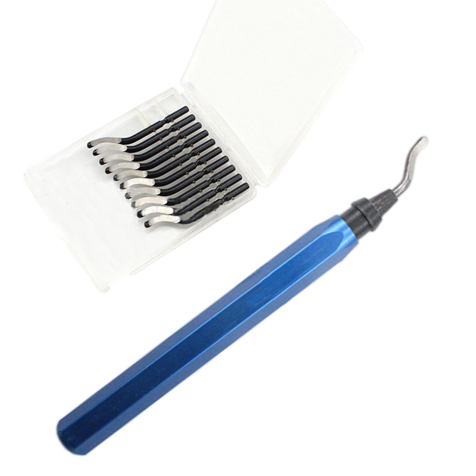Deburring Tool Chamfering and Trimming Tool with Router Bit for Iron Blue