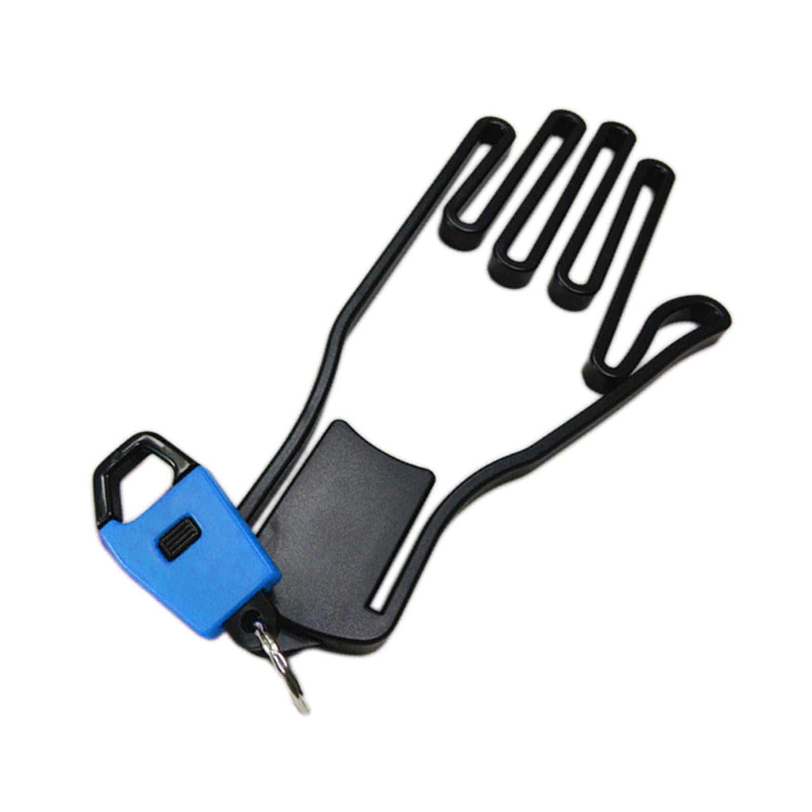 1 PC Golf Glove Holder Rack Outdoor Sport with Key Chain Plastic Durable Blue