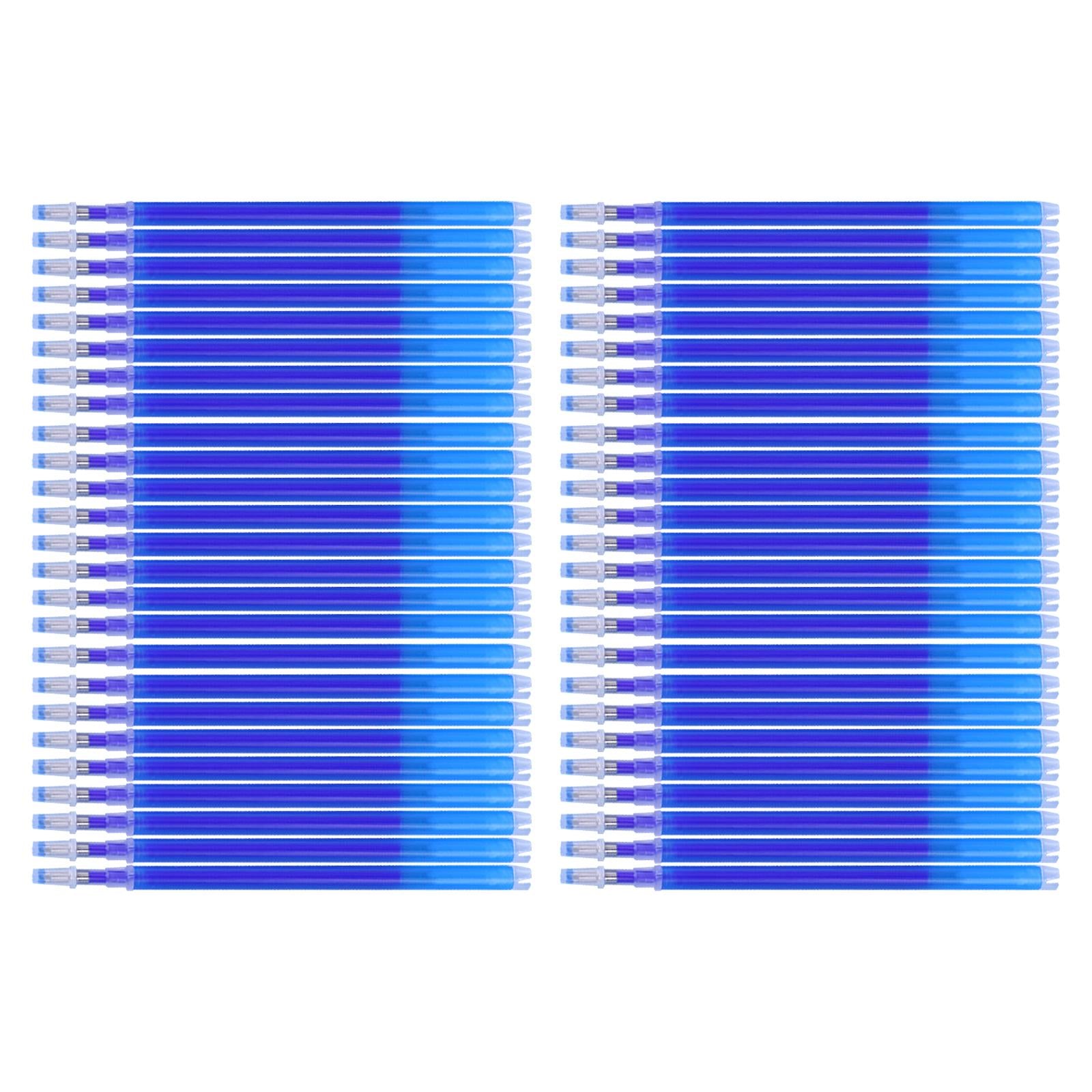 Heat Erasable Pen Refills Fabric Marker Tailors Quilting Embroidery Sewing Blue Thick 50pcs