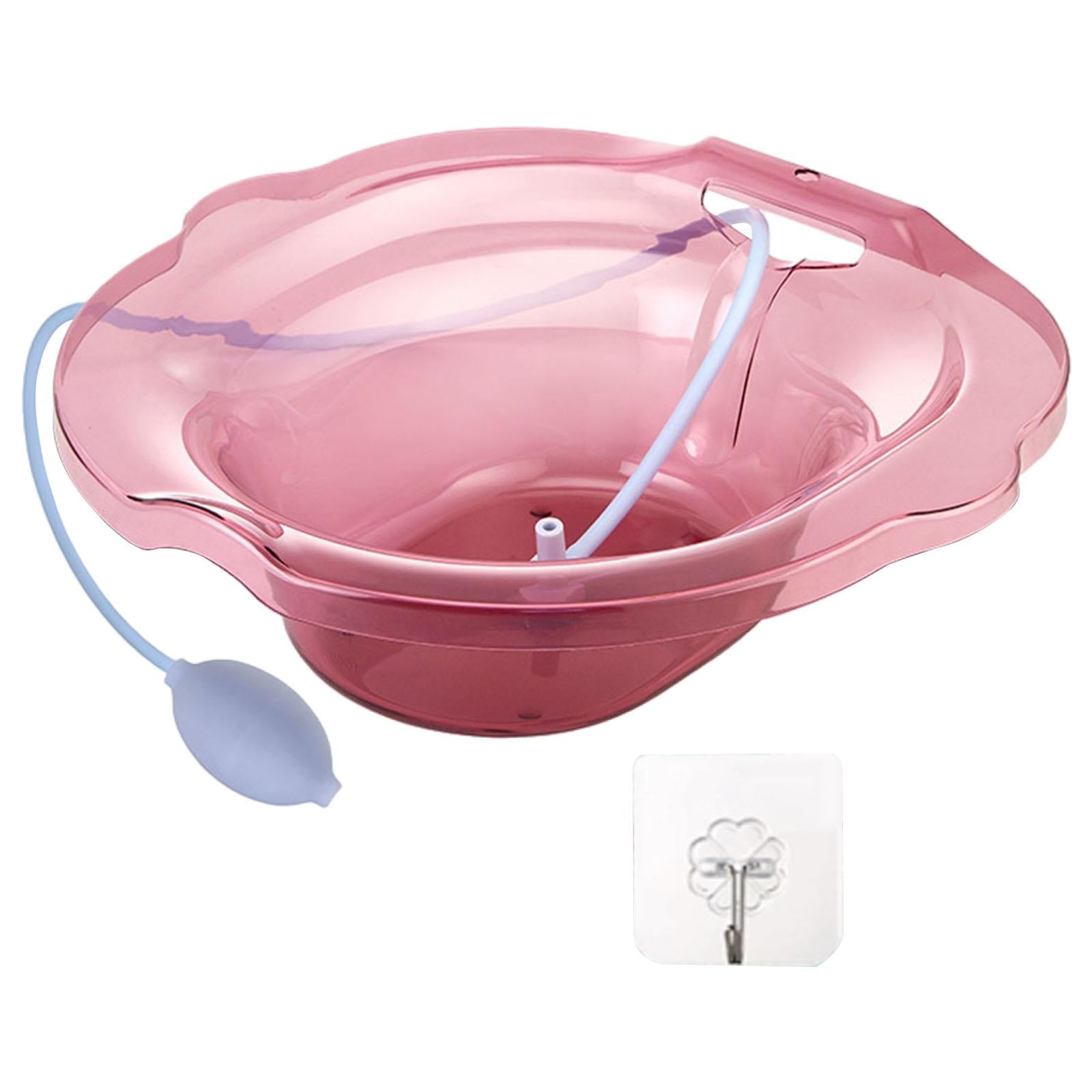 Sitz Bath Toilet Bidet Install On Toilet Tub Soaking Hemorrhoids  Red