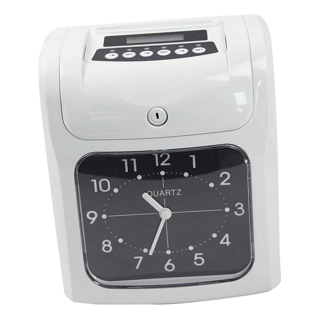 Office Employee Attendance Digital Time Clock Pointer Type w/50 Card EU Plug