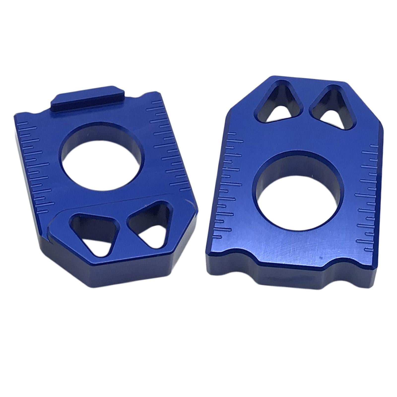 CNC Aluminum Rear Axle Chain Adjuster Suitable for SUZUKI DRZ400SM 2004-2015 blue