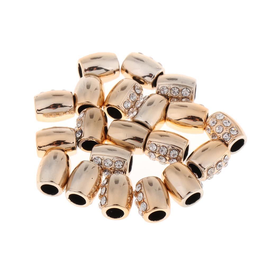 20pcs Plastic Dreadlocks Hair Beads DIY Hair Pendants Jewelry Decoration 04