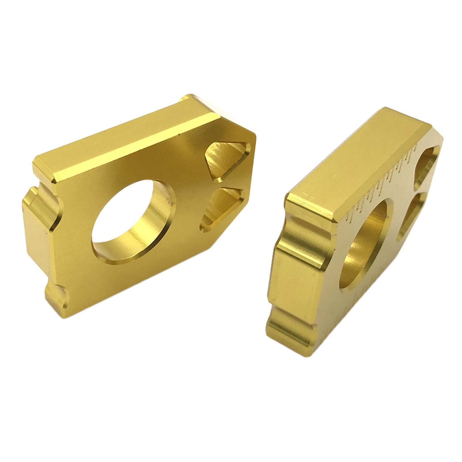 CNC Aluminum Rear Axle Chain Adjuster Suitable for SUZUKI DRZ400SM 2004-2015 gold