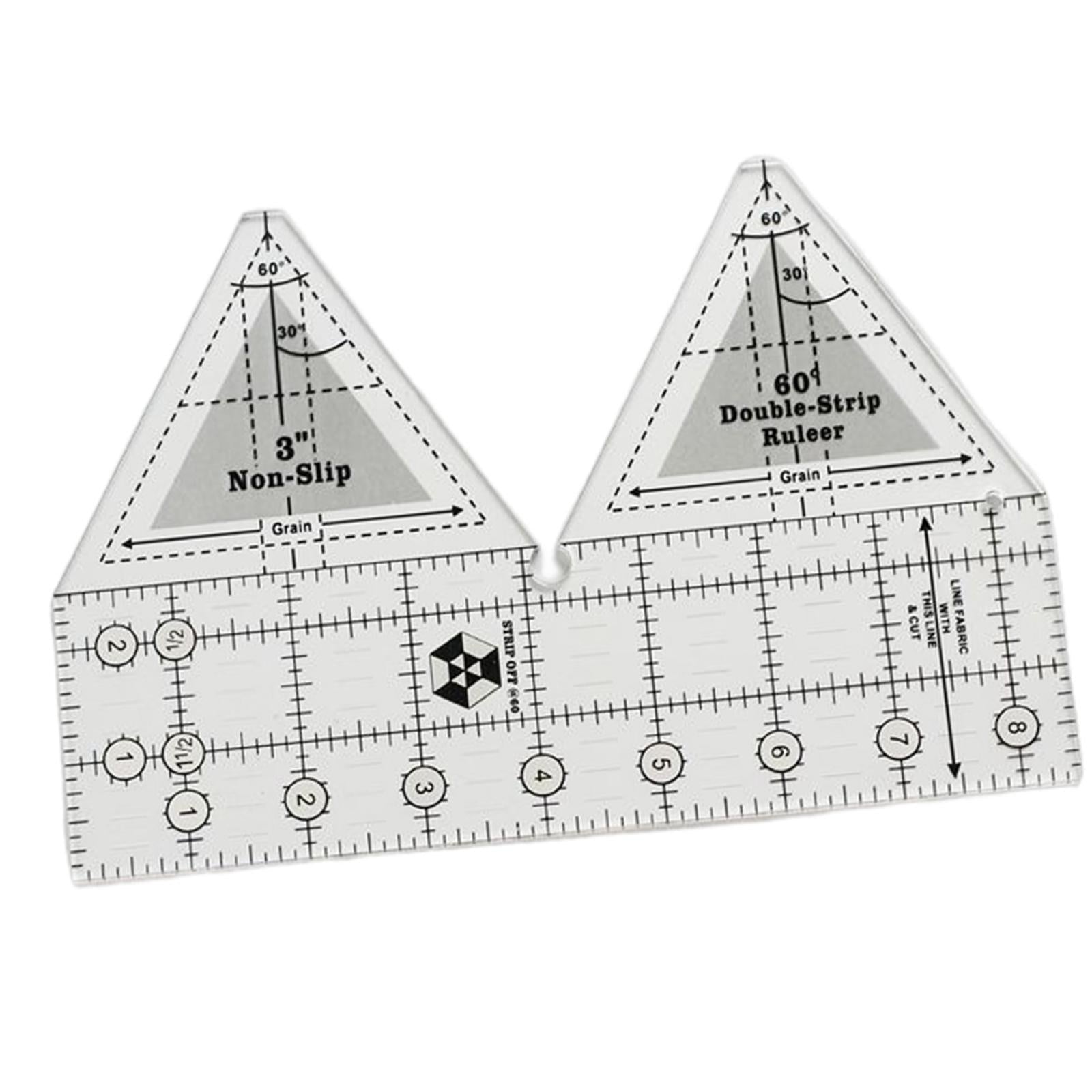 Acrylic Cloth Ruler Double Strip Quilting Ruler,Quilt Rulers for Sewing 8in