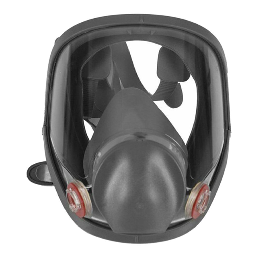 Single Full Face Smoke Gas Filter Guards Shields Anti-fog Facepiece 6600