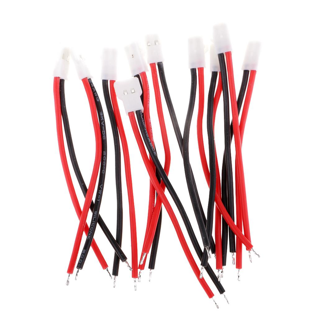 10 Pieces Plug Battery Charging Adapter Cable 3.7v Lithium Battery Wire