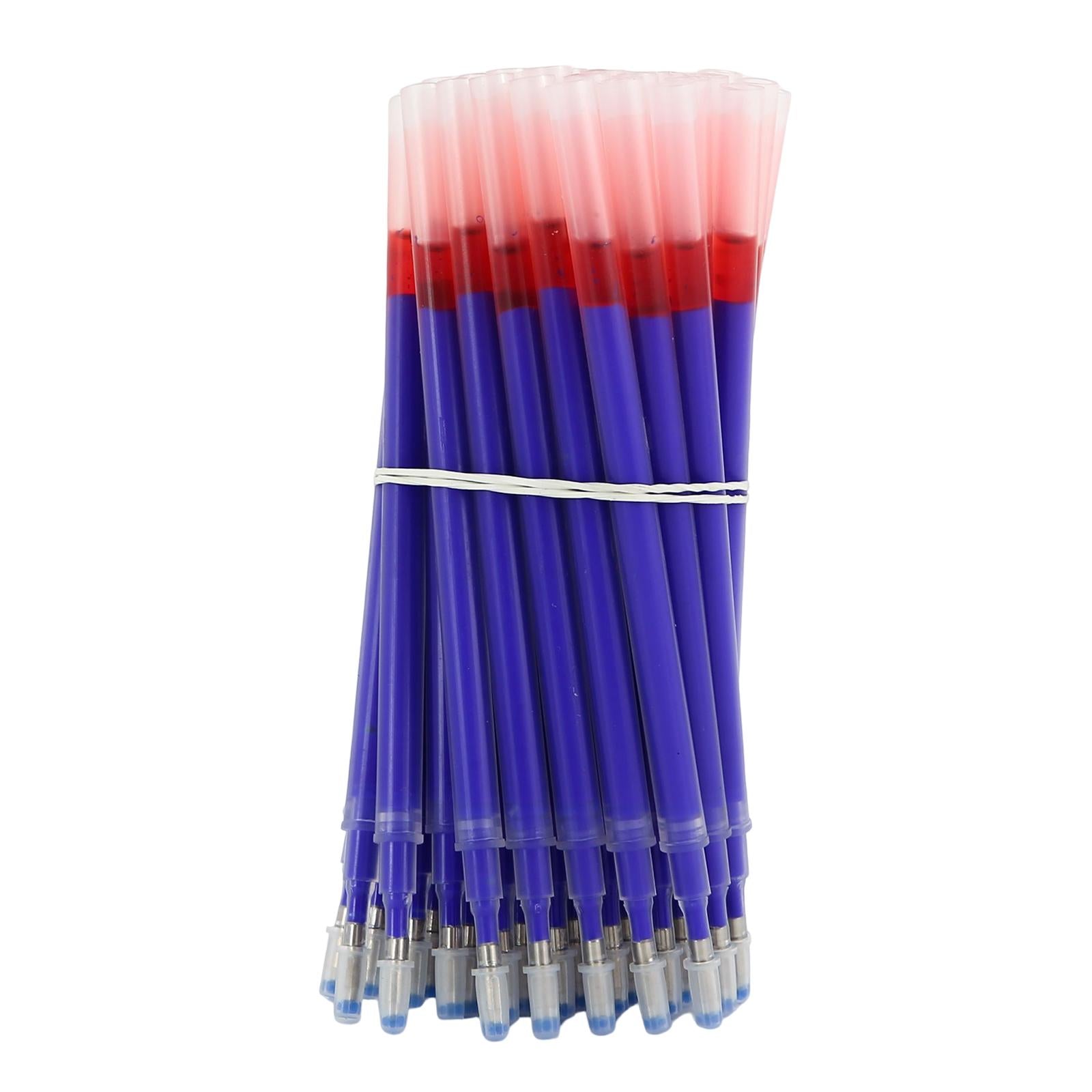 50pcs Heat Erase Pens Refills Heat Disappearing Ink for Quilting Sewing Blue