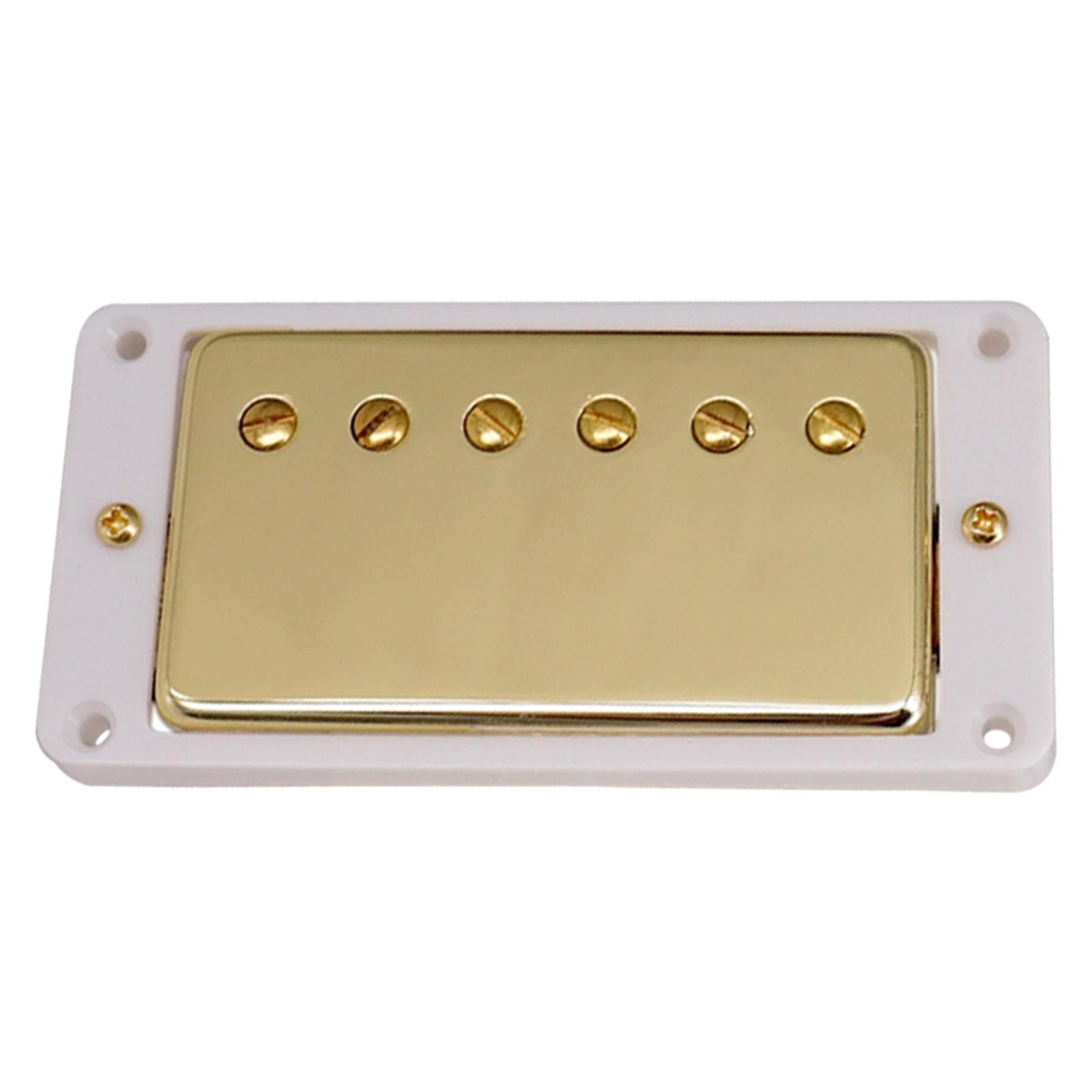 Humbucker Double Coil Electric Guitar Neck Bridge Pickup for LP White Frame