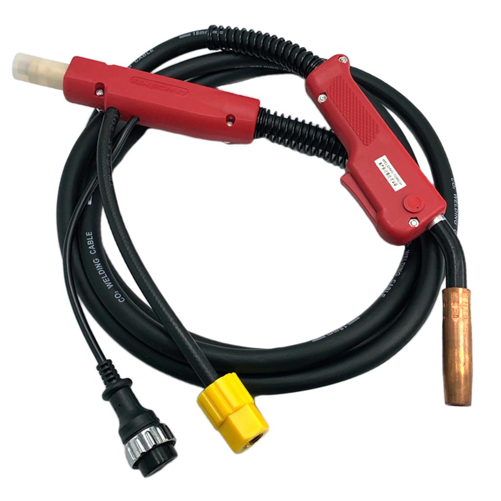 Welder Machine Welding Torch Euro Central Plug Connector Adaptor 180A 3M