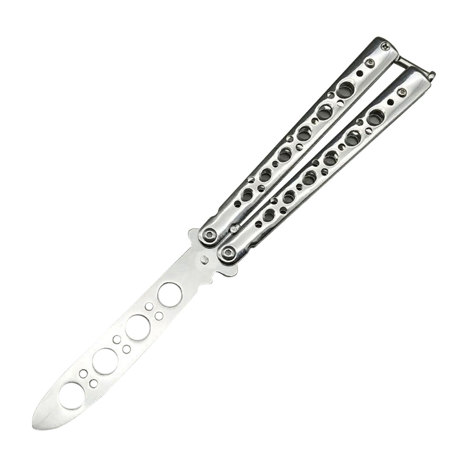 Butterfly Balisong Trainer Training Knife Tool Durable White
