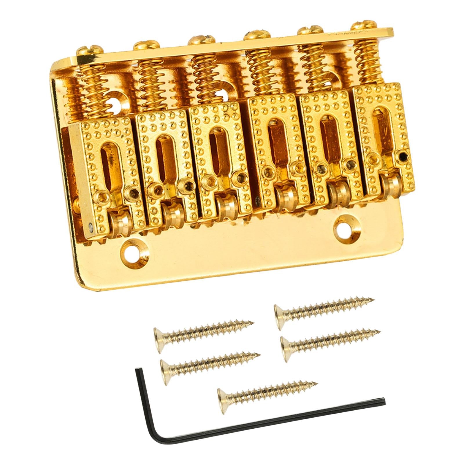 6 String Hardtail Bridge 65mm for Electric Guitar Replacement Parts Accs