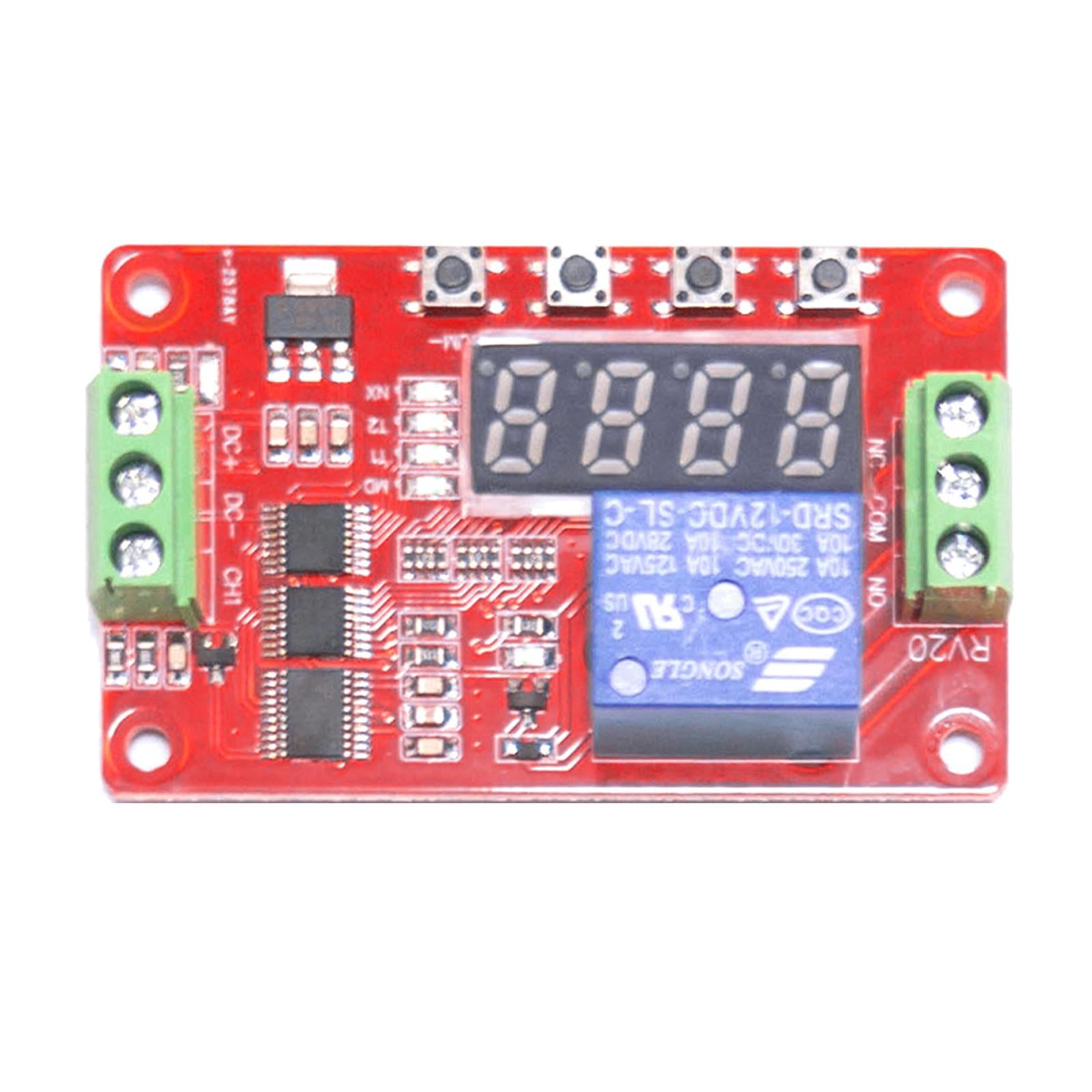 DC 12V Relay Module Automation Delay Timing Delay Cycle with Indicator Light