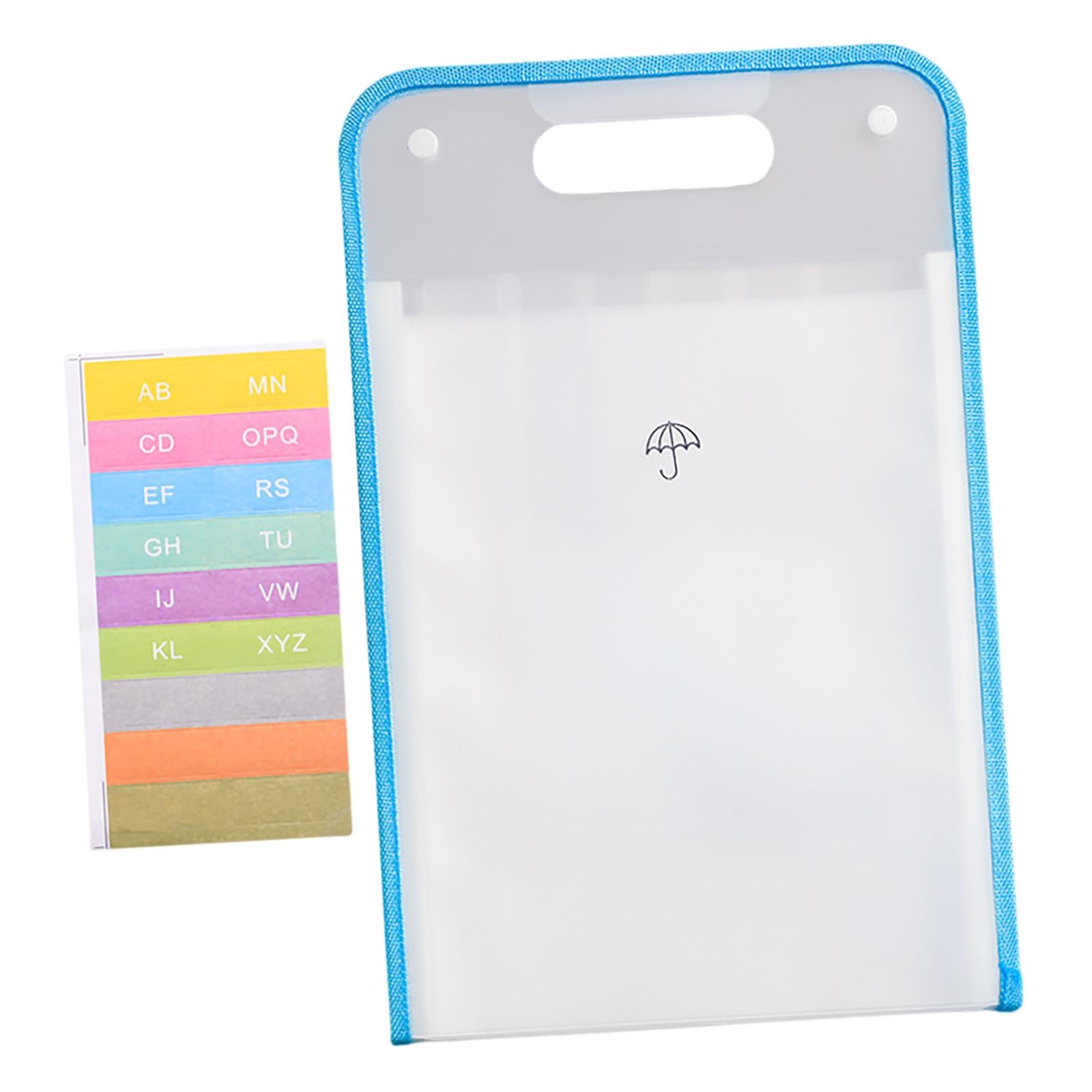 Portable Organ Bag File Classification Storage Bag Large Capacity for Office Transparent
