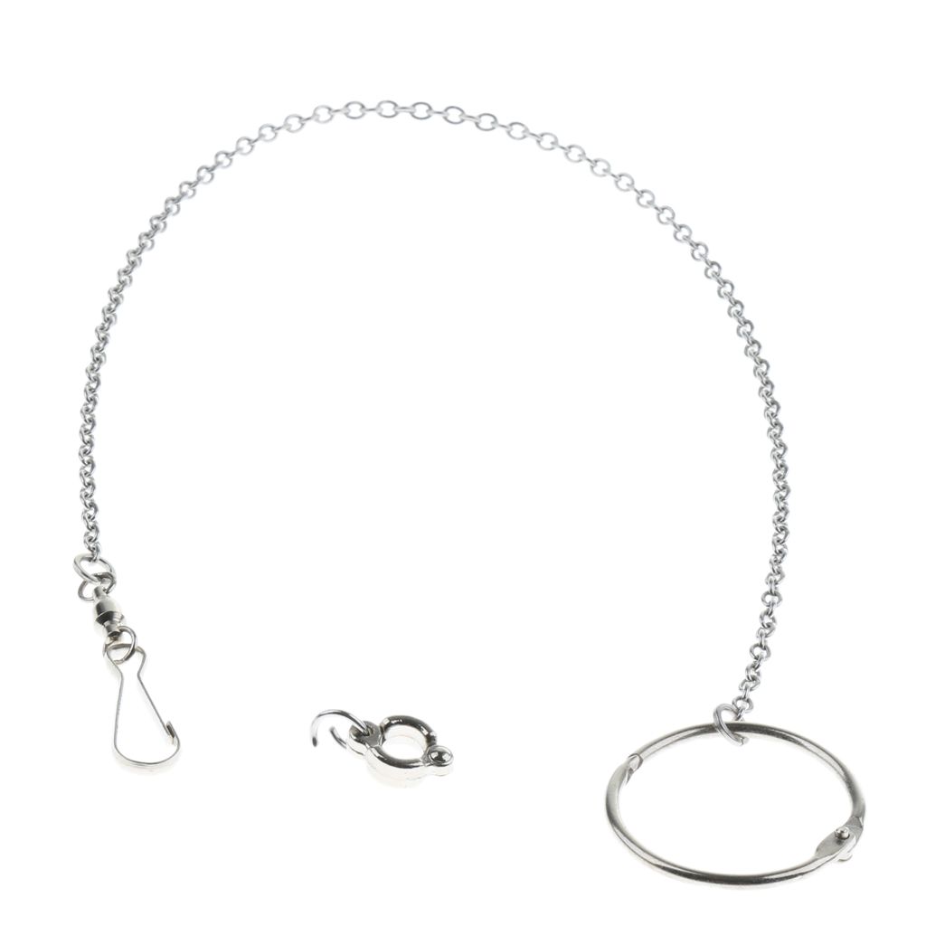 Parrot Stainless Steel Eight-ring Anklet Pet Bird Cockatiel Foot Chain 6