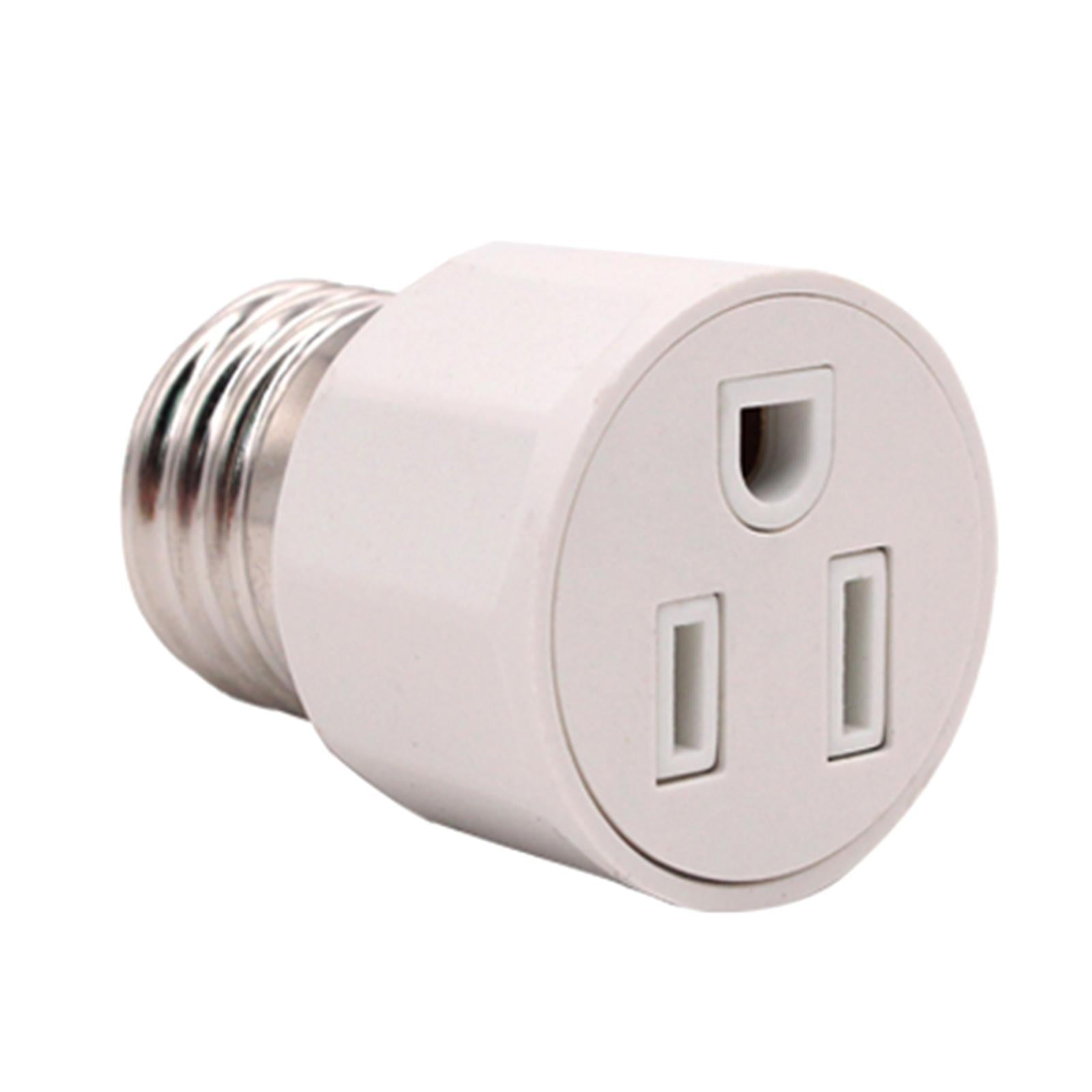 E27 Lamp Socket Adapter Converter Outlet for Indoor Outdoor Porch Garden
