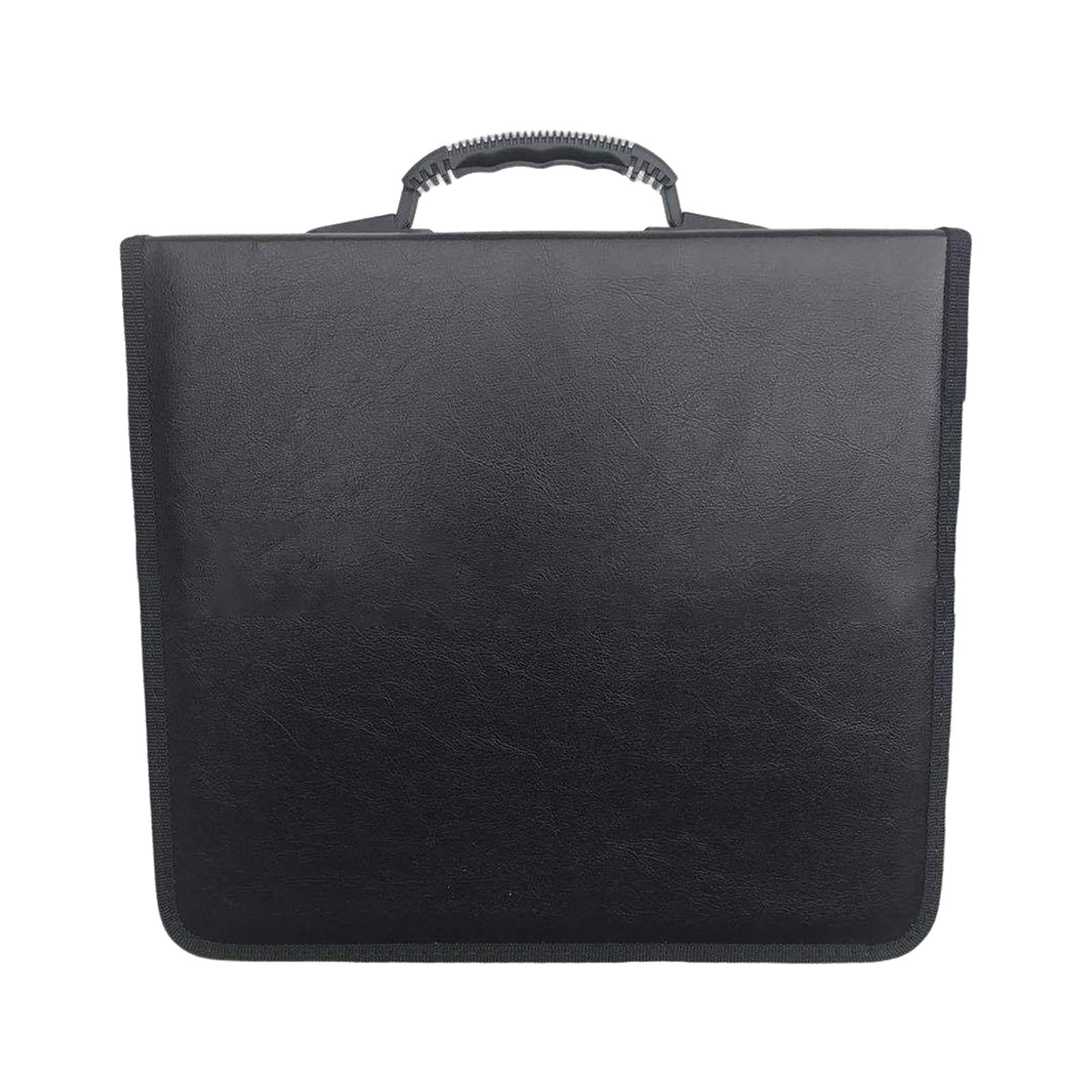 CD Case Black Wallet Protective Book Shell Games Disc  400PCS Pu Leather