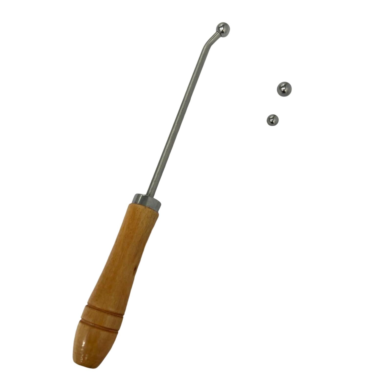 Durable Wind Instrument Sheet Metal Tools Wood Handle Accs for French Horn