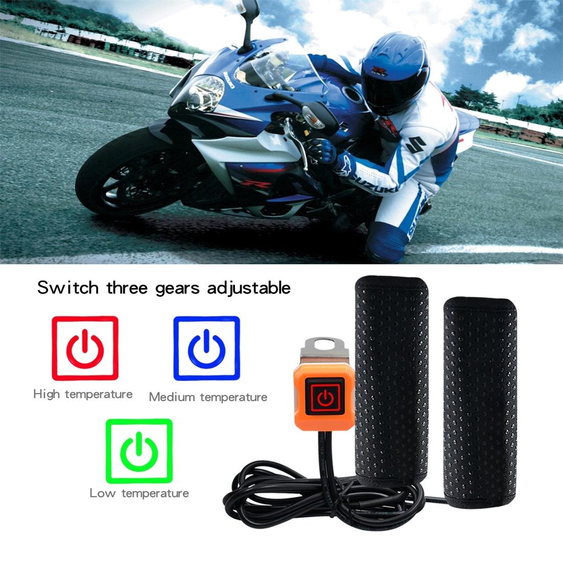 CS-974A1 Motorcycle Scooter Smart Three Gear Temperature Control Electric Hand Grip Cover Heated Grip Handlebar